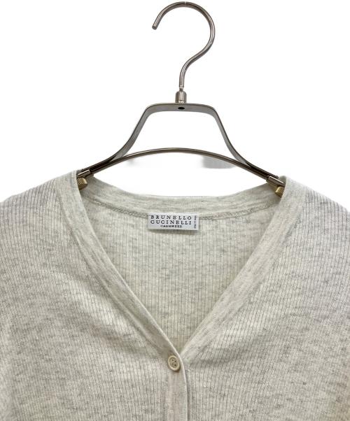 BRUNELLO CUCINELLI（ブルネロクチネリ）BRUNELLO CUCINELLI (ブルネロクチネリ) 厚手カーディガン ホワイト サイズ:FREEの古着・服飾アイテム