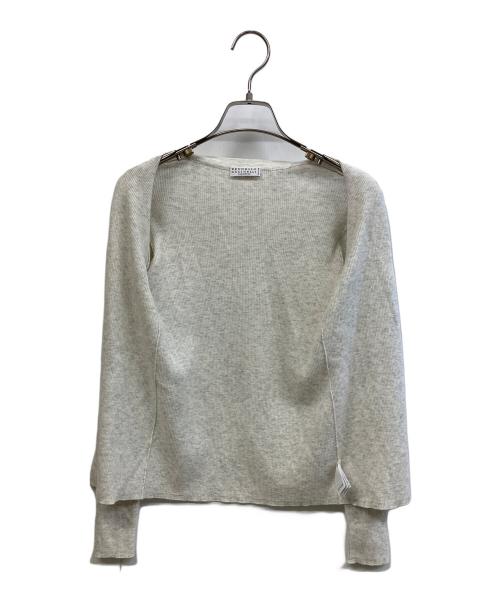 BRUNELLO CUCINELLI（ブルネロクチネリ）BRUNELLO CUCINELLI (ブルネロクチネリ) 厚手カーディガン ホワイト サイズ:FREEの古着・服飾アイテム