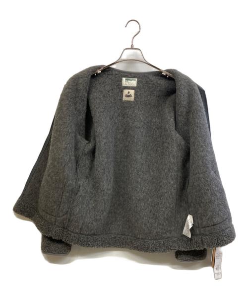 BASECONTROL（ベースコントロール）BASECONTROL (ベースコントロール) ウールジャケット グレー サイズ:XLの古着・服飾アイテム