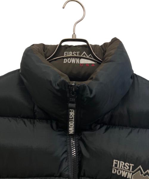 FIRST DOWN（ファーストダウン）FIRST DOWN (ファーストダウン) ダウンジャケット ブラック サイズ:LLの古着・服飾アイテム