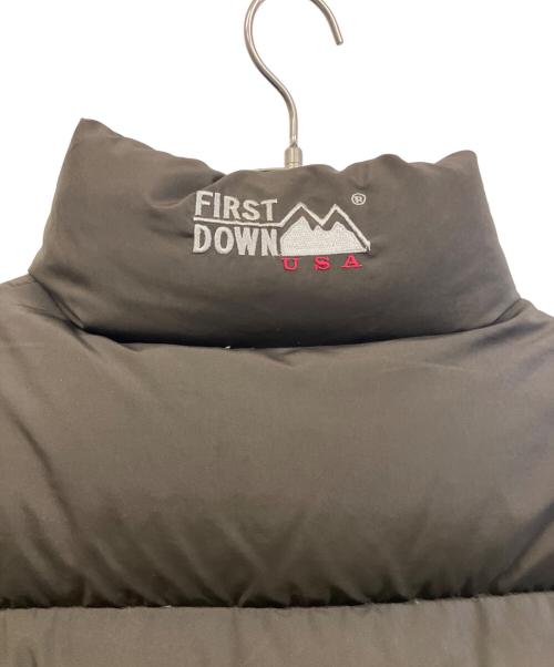 FIRST DOWN（ファーストダウン）FIRST DOWN (ファーストダウン) ダウンジャケット ブラック サイズ:LLの古着・服飾アイテム