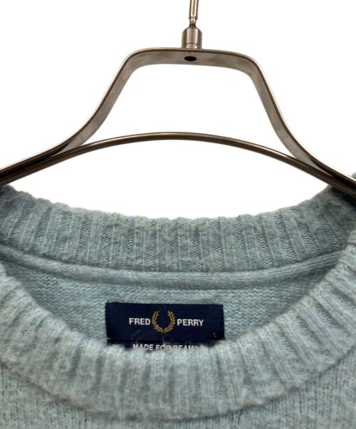 FRED PERRY（フレッドペリー）FRED PERRY (フレッドペリー) 厚手ニット スカイブルー サイズ:Lの古着・服飾アイテム