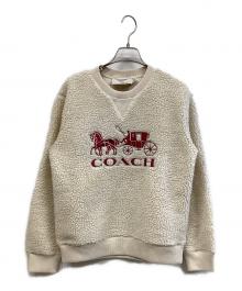 COACH（コーチ）の古着「ボアスウェット」｜ホワイト