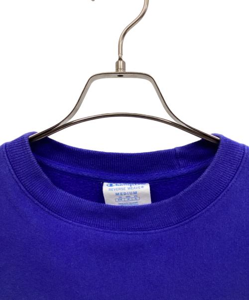 Champion REVERSE WEAVE（チャンピオン リバース ウィーブ）Champion REVERSE WEAVE (チャンピオン リバース ウィーブ) MoMA (モマ) スウェット ブルー サイズ:Mの古着・服飾アイテム