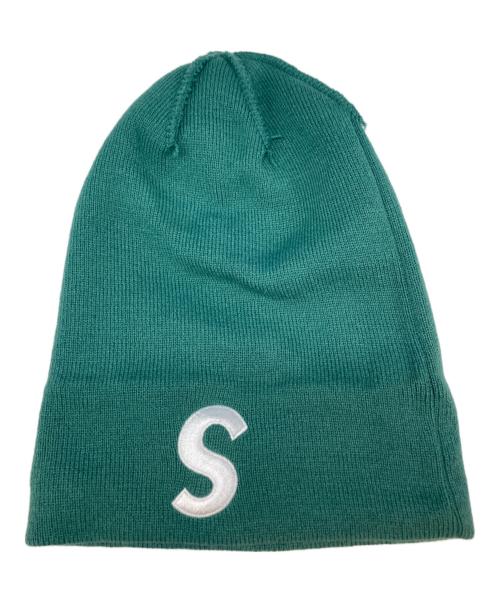 SUPREME（シュプリーム）SUPREME (シュプリーム) New Era (ニューエラ) S LOGO BEANIE　帽子 グリーンの古着・服飾アイテム