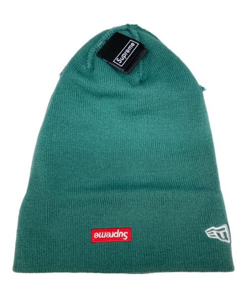 SUPREME（シュプリーム）SUPREME (シュプリーム) New Era (ニューエラ) S LOGO BEANIE　帽子 グリーンの古着・服飾アイテム