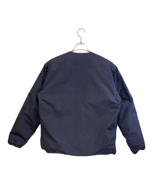 NANGA（ナンガ）NANGA (ナンガ) ノーカラーダウンジャケット ネイビー サイズ:XLの古着・服飾アイテム