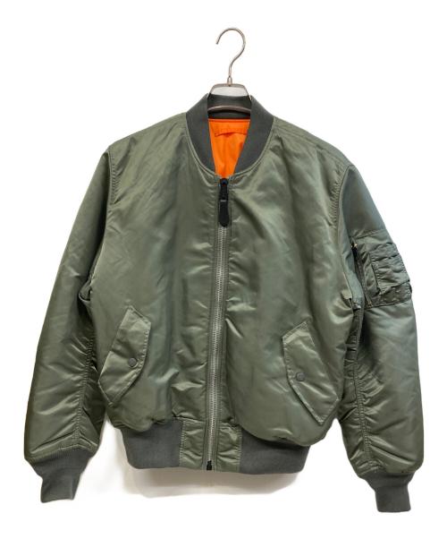 ALPHA（アルファ）ALPHA (アルファ) フライトジャケット グリーン サイズ:Mの古着・服飾アイテム