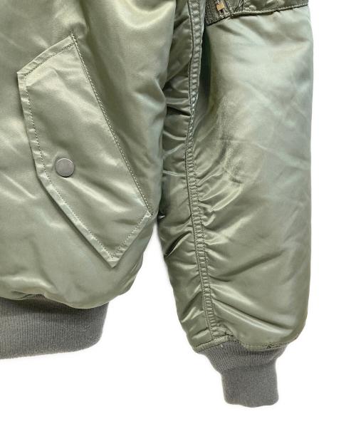 ALPHA（アルファ）ALPHA (アルファ) フライトジャケット グリーン サイズ:Mの古着・服飾アイテム