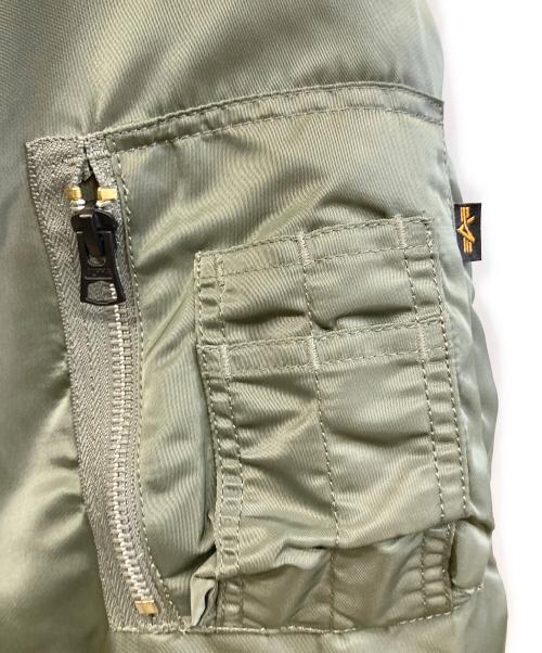 ALPHA（アルファ）ALPHA (アルファ) フライトジャケット グリーン サイズ:Mの古着・服飾アイテム