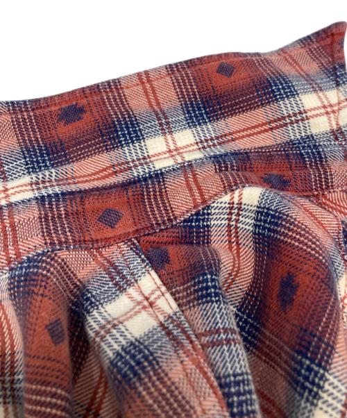 FLAT HEAD（フラット ヘッド）FLAT HEAD (フラット ヘッド) 長袖シャツ レッド×ブルー サイズ:40の古着・服飾アイテム