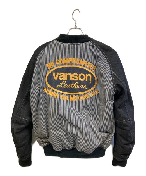 VANSON（バンソン）VANSON (バンソン) ブルゾン ブラック サイズ:Lの古着・服飾アイテム