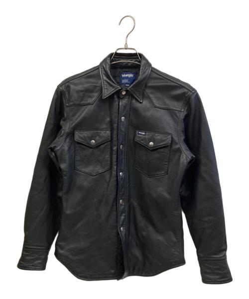 Wrangler（ラングラー）Wrangler (ラングラー) レザージャケット ブラック サイズ:Mの古着・服飾アイテム