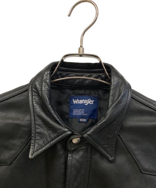 Wrangler（ラングラー）Wrangler (ラングラー) レザージャケット ブラック サイズ:Mの古着・服飾アイテム