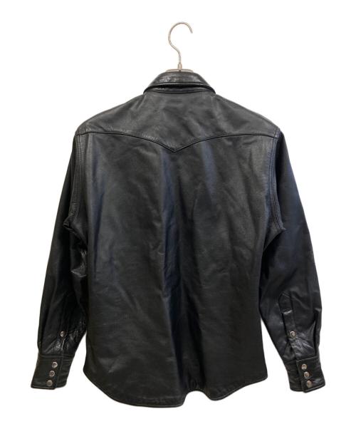 Wrangler（ラングラー）Wrangler (ラングラー) レザージャケット ブラック サイズ:Mの古着・服飾アイテム