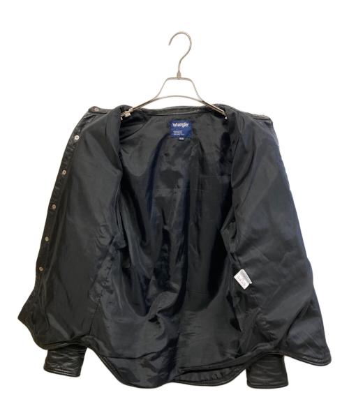 Wrangler（ラングラー）Wrangler (ラングラー) レザージャケット ブラック サイズ:Mの古着・服飾アイテム