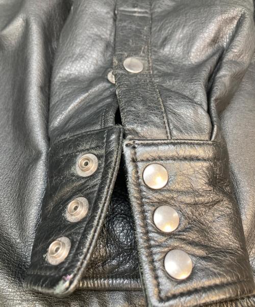 Wrangler（ラングラー）Wrangler (ラングラー) レザージャケット ブラック サイズ:Mの古着・服飾アイテム