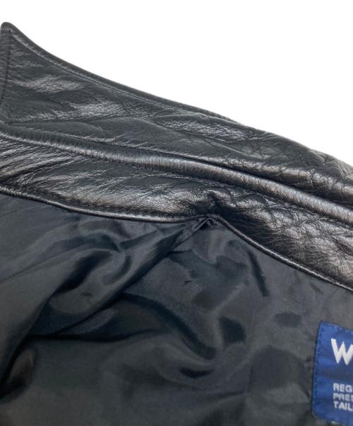 Wrangler（ラングラー）Wrangler (ラングラー) レザージャケット ブラック サイズ:Mの古着・服飾アイテム