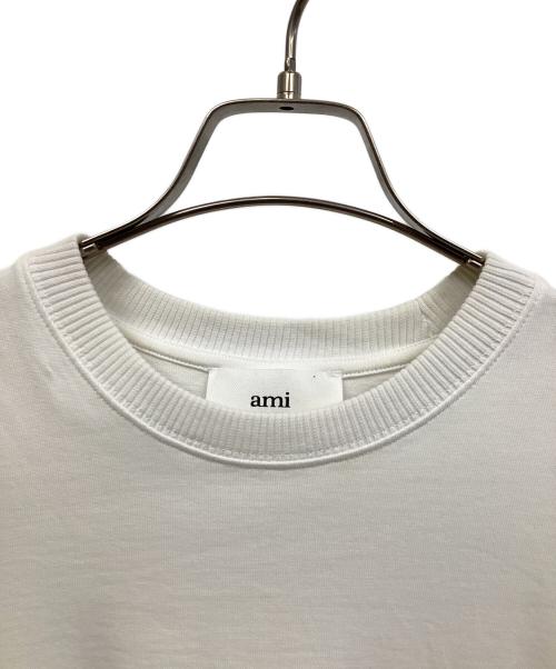 AMI PARIS（アミ パリス）AMI PARIS (アミ パリス) 半袖カットソー ホワイト サイズ:Sの古着・服飾アイテム