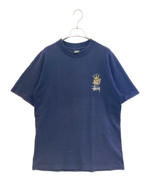 stussy（ステューシー）stussy (ステューシー) 半袖Tシャツ ネイビー サイズ:Ｌの古着・服飾アイテム