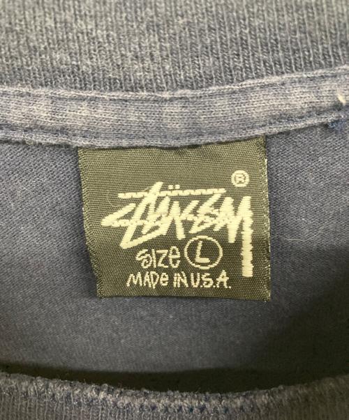 stussy（ステューシー）stussy (ステューシー) 半袖Tシャツ ネイビー サイズ:Ｌの古着・服飾アイテム