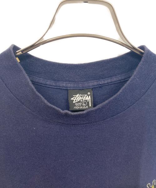 stussy（ステューシー）stussy (ステューシー) 半袖Tシャツ ネイビー サイズ:Ｌの古着・服飾アイテム
