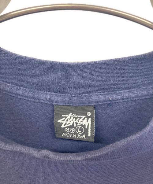 stussy（ステューシー）stussy (ステューシー) 半袖Tシャツ ネイビー サイズ:Ｌの古着・服飾アイテム