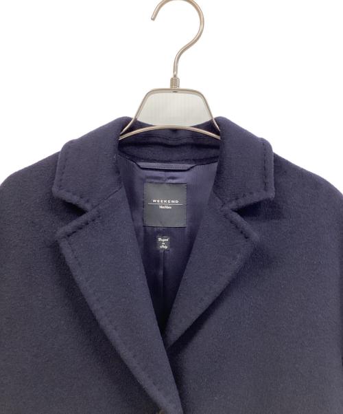 WEEKEND Max Mara（ウィークエンド マックスマーラ）WEEKEND Max Mara (ウィークエンド マックスマーラ) チェスターコート ネイビー サイズ:38の古着・服飾アイテム