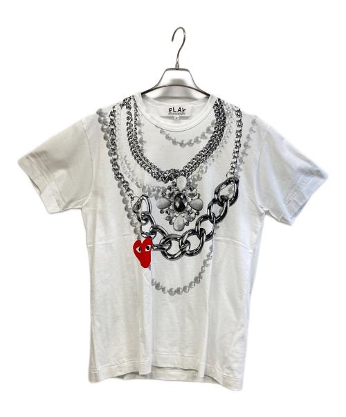 COMME des GARCONS（コムデギャルソン）COMME des GARCONS (コムデギャルソン) 半袖カットソー ホワイト サイズ:L 未使用品の古着・服飾アイテム