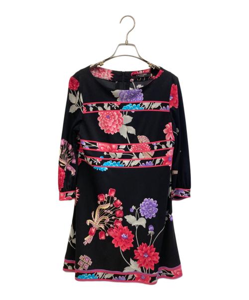 LEONARD FASHION（レオナールファッション）LEONARD FASHION (レオナールファッション) 長袖ワンピース ブラック サイズ:38の古着・服飾アイテム