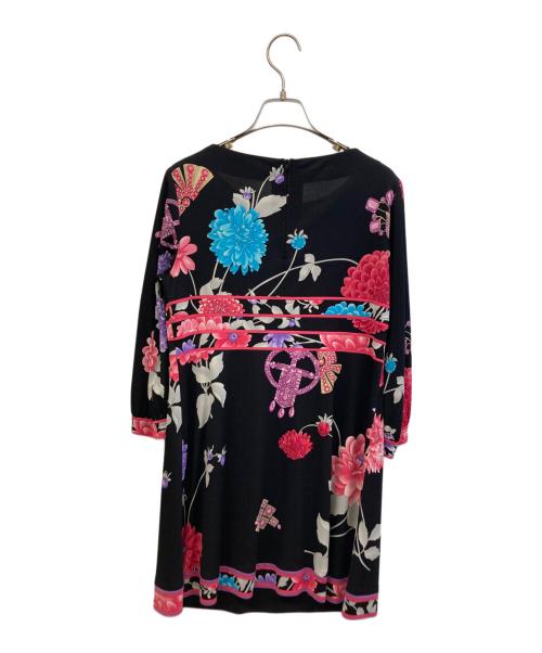 LEONARD FASHION（レオナールファッション）LEONARD FASHION (レオナールファッション) 長袖ワンピース ブラック サイズ:38の古着・服飾アイテム