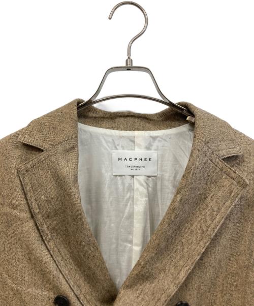 MACPHEE（マカフィー）MACPHEE (マカフィー) テーラードジャケット ブラウン サイズ:36の古着・服飾アイテム