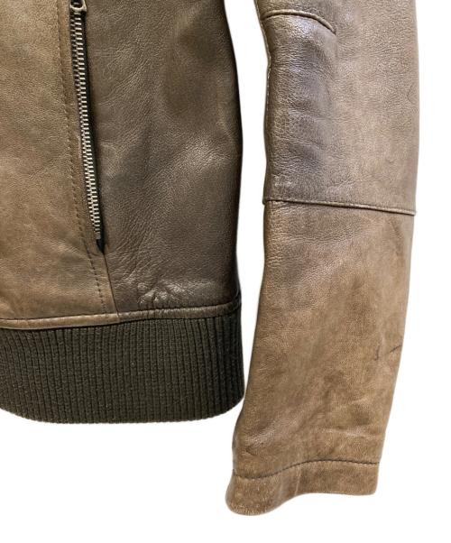 SERGEANT SALUTE（サージェント サルート）SERGEANT SALUTE (サージェント サルート) レザージャケット ブラウン サイズ:48の古着・服飾アイテム