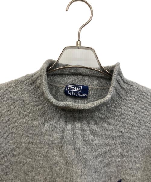 POLO RALPH LAUREN（ポロ・ラルフローレン）POLO RALPH LAUREN (ポロ・ラルフローレン) 厚手ニット グレー サイズ:FREEの古着・服飾アイテム