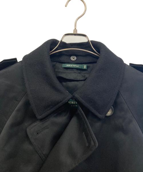 LAUREN RALPH LAUREN（ローレン ラルフ ローレン）LAUREN RALPH LAUREN (ローレン ラルフ ローレン) トレンチコート ブラック サイズ:42Rの古着・服飾アイテム