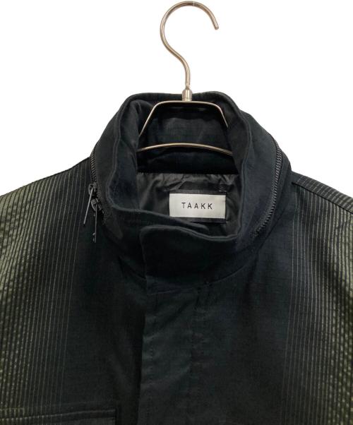 TAAKK（ターク）TAAKK (ターク) ミリタリージャケット グリーン×ブラック サイズ:3の古着・服飾アイテム