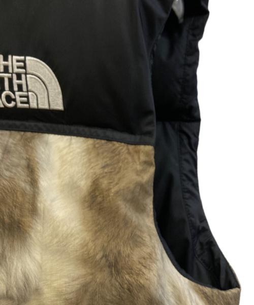 THE NORTH FACE（ザ ノース フェイス）THE NORTH FACE (ザ ノース フェイス) SUPREME (シュプリーム) ダウンベスト ブラウン×ブラック サイズ:Mの古着・服飾アイテム