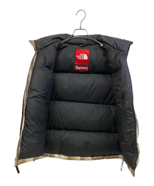THE NORTH FACE（ザ ノース フェイス）THE NORTH FACE (ザ ノース フェイス) SUPREME (シュプリーム) ダウンベスト ブラウン×ブラック サイズ:Mの古着・服飾アイテム