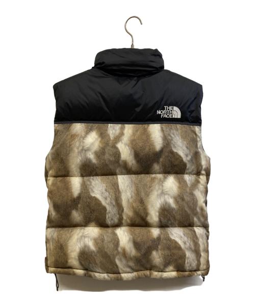 THE NORTH FACE（ザ ノース フェイス）THE NORTH FACE (ザ ノース フェイス) SUPREME (シュプリーム) ダウンベスト ブラウン×ブラック サイズ:Mの古着・服飾アイテム