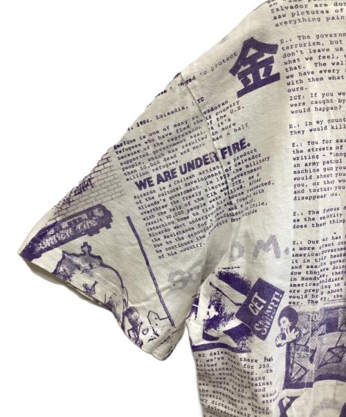 SUPREME（シュプリーム）SUPREME (シュプリーム) 半袖カットソー ホワイト×パープル サイズ:XLの古着・服飾アイテム