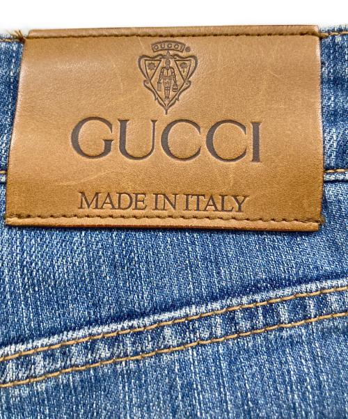 GUCCI（グッチ）GUCCI (グッチ) センターシームデニムパンツ インディゴ サイズ:36の古着・服飾アイテム