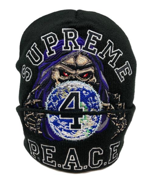 SUPREME（シュプリーム）SUPREME (シュプリーム) ニット帽 ブラックの古着・服飾アイテム