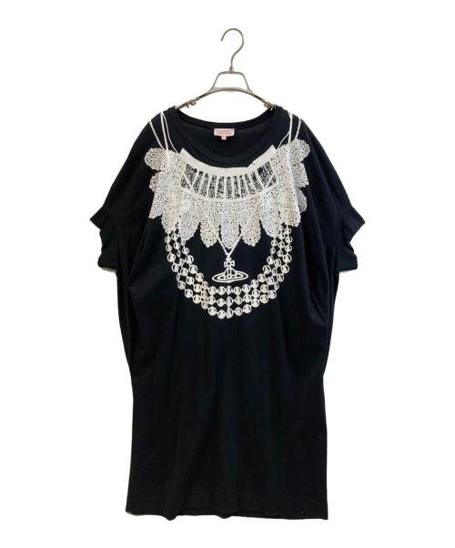 Vivienne Westwood RED LABEL（ヴィヴィアンウエストウッドレッドレーベル）Vivienne Westwood RED LABEL (ヴィヴィアンウエストウッドレッドレーベル) ノースリーブ・キャミソールワンピース ブラック サイズ:2の古着・服飾アイテム
