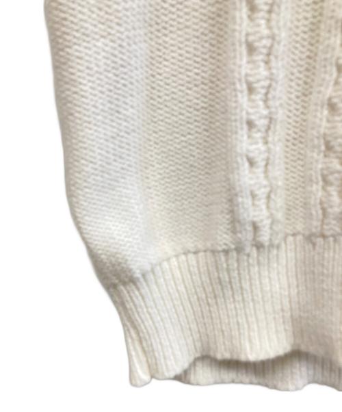tricot COMME des GARCONS（トリココムデギャルソン）tricot COMME des GARCONS (トリココムデギャルソン) ニットベスト ホワイト サイズ:Mの古着・服飾アイテム