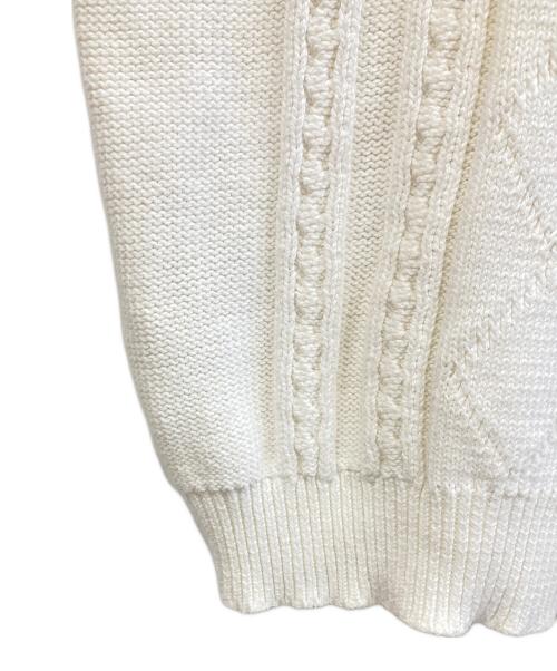 tricot COMME des GARCONS（トリココムデギャルソン）tricot COMME des GARCONS (トリココムデギャルソン) ニットベスト ホワイト サイズ:Mの古着・服飾アイテム