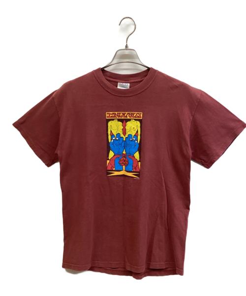M&O（エムアンドオー）M&O (エムアンドオー) 半袖カットソー レッド サイズ:Mの古着・服飾アイテム