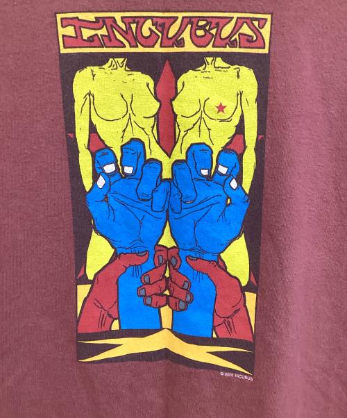 M&O（エムアンドオー）M&O (エムアンドオー) 半袖カットソー レッド サイズ:Mの古着・服飾アイテム