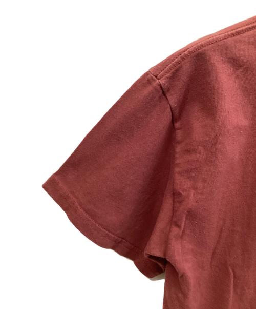 M&O（エムアンドオー）M&O (エムアンドオー) 半袖カットソー レッド サイズ:Mの古着・服飾アイテム