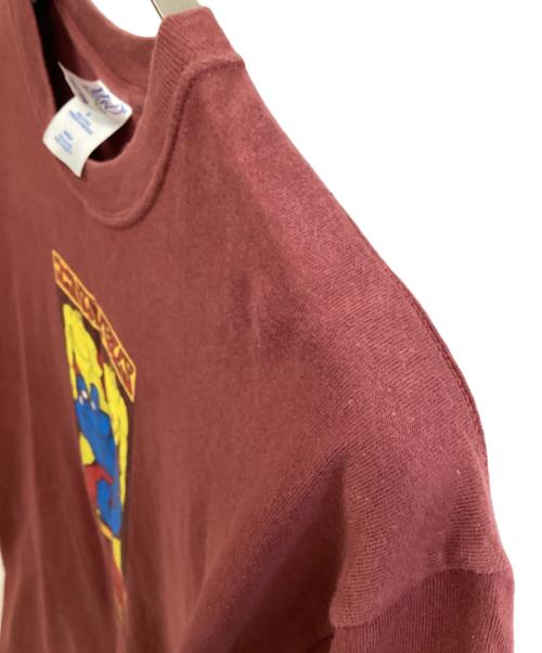 M&O（エムアンドオー）M&O (エムアンドオー) 半袖カットソー レッド サイズ:Mの古着・服飾アイテム