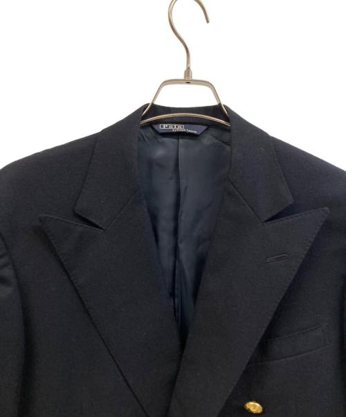 POLO RALPH LAUREN（ポロ・ラルフローレン）POLO RALPH LAUREN (ポロ・ラルフローレン) 金釦ダブルブレストジャケット ブラック サイズ:B6の古着・服飾アイテム